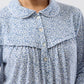 SCHRANK:  Ditsy Long Sleeve Collared Nightie