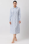 SCHRANK:  Cherry Blossom Long Sleeve Collared Nightie