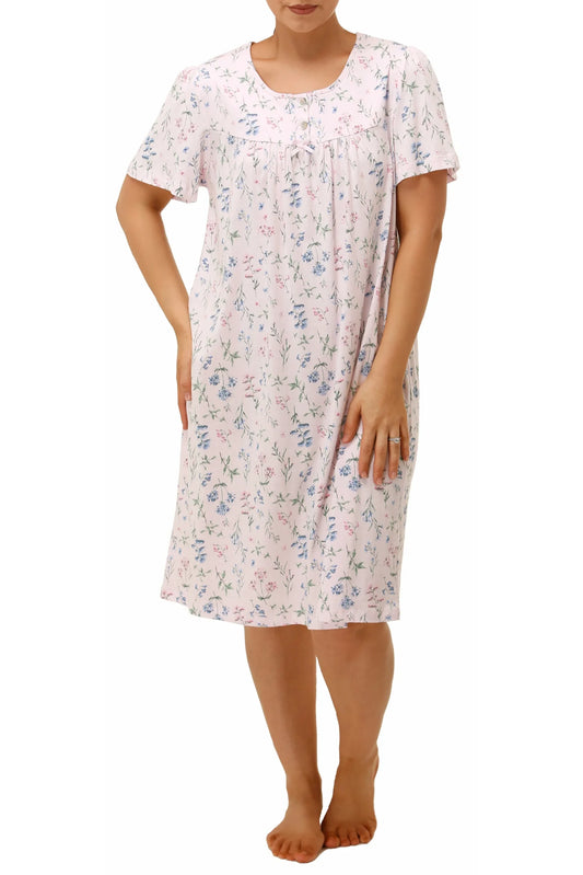 Schrank:  'Meadow' Short Sleeve Cotton Jersey Nightie