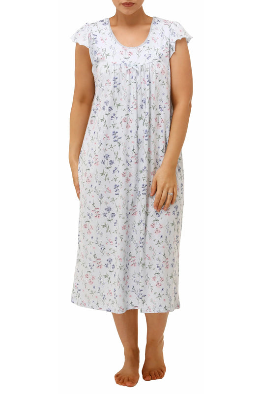 Schrank:  'Meadow' Cap Sleeve Cotton Jersey Nightie
