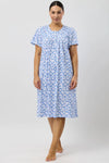 SCHRANK Daisies Short Sleeve Cotton Sleeveless Nightie