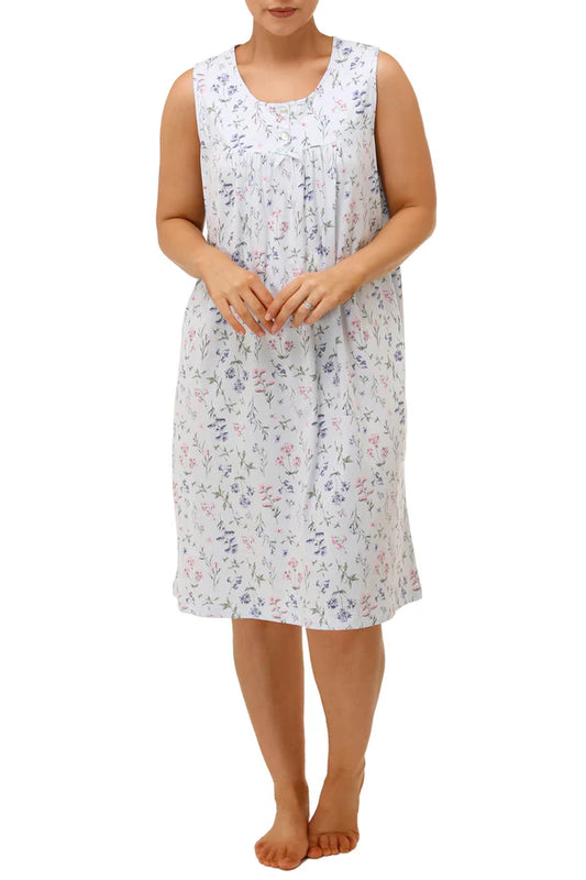 Schrank:  'Meadow' Sleeveless Cotton Jersey Nightie