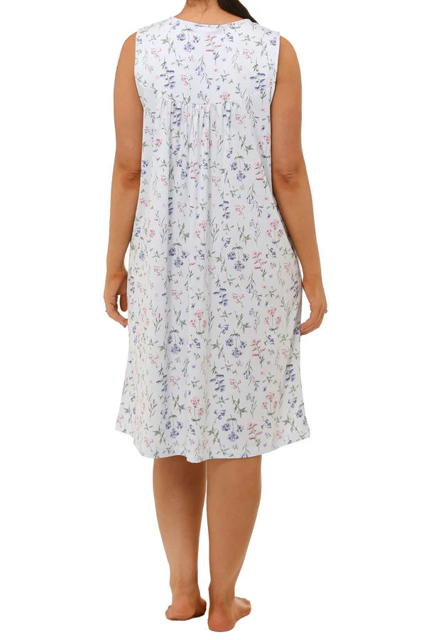 Schrank:  'Meadow' Sleeveless Cotton Jersey Nightie