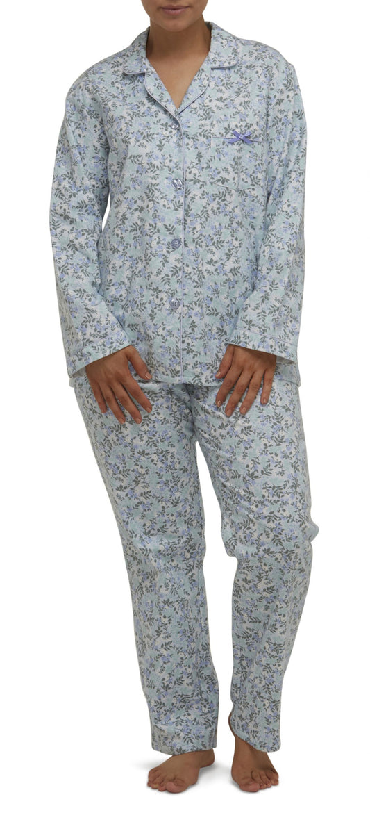 Schrank:  Flannelette Revere Pyjama PJ Set 'Brooke'