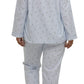 Schrank:  Revere Pyjama PJ Set Flannelette 'Rose Stripe'