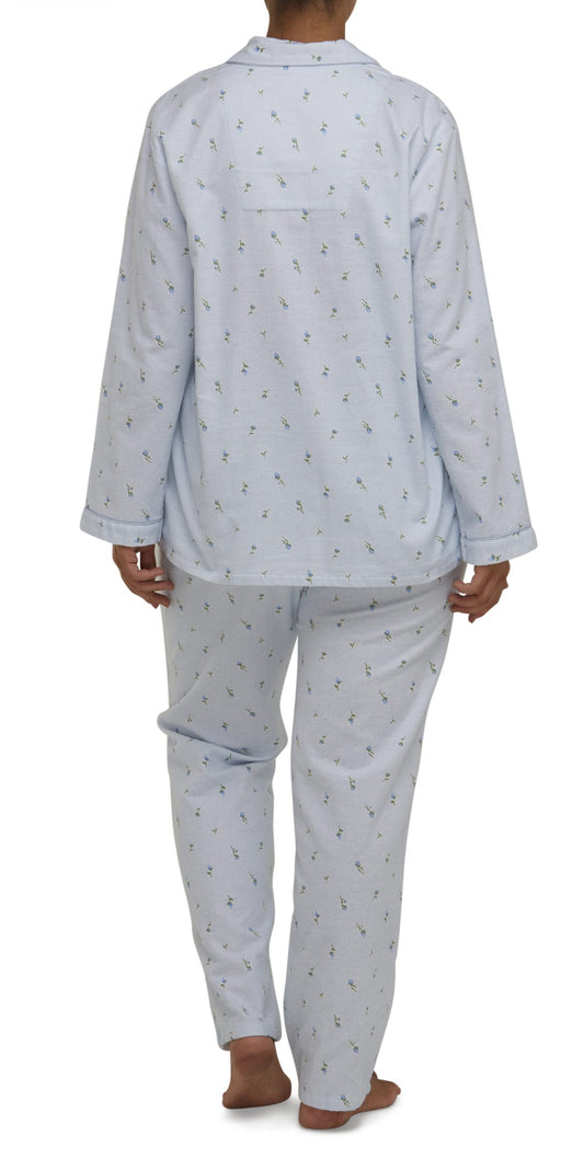 Schrank:  Revere Pyjama PJ Set Flannelette 'Rose Stripe'