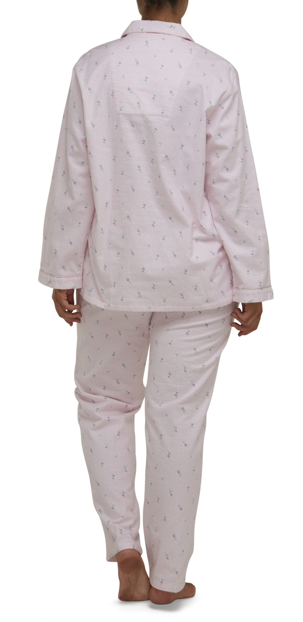Schrank:  Revere Pyjama PJ Set Flannelette 'Rose Stripe'
