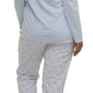 Schrank:  Ski Pyjama PJ Set Flannelette 'Rose Stripe'