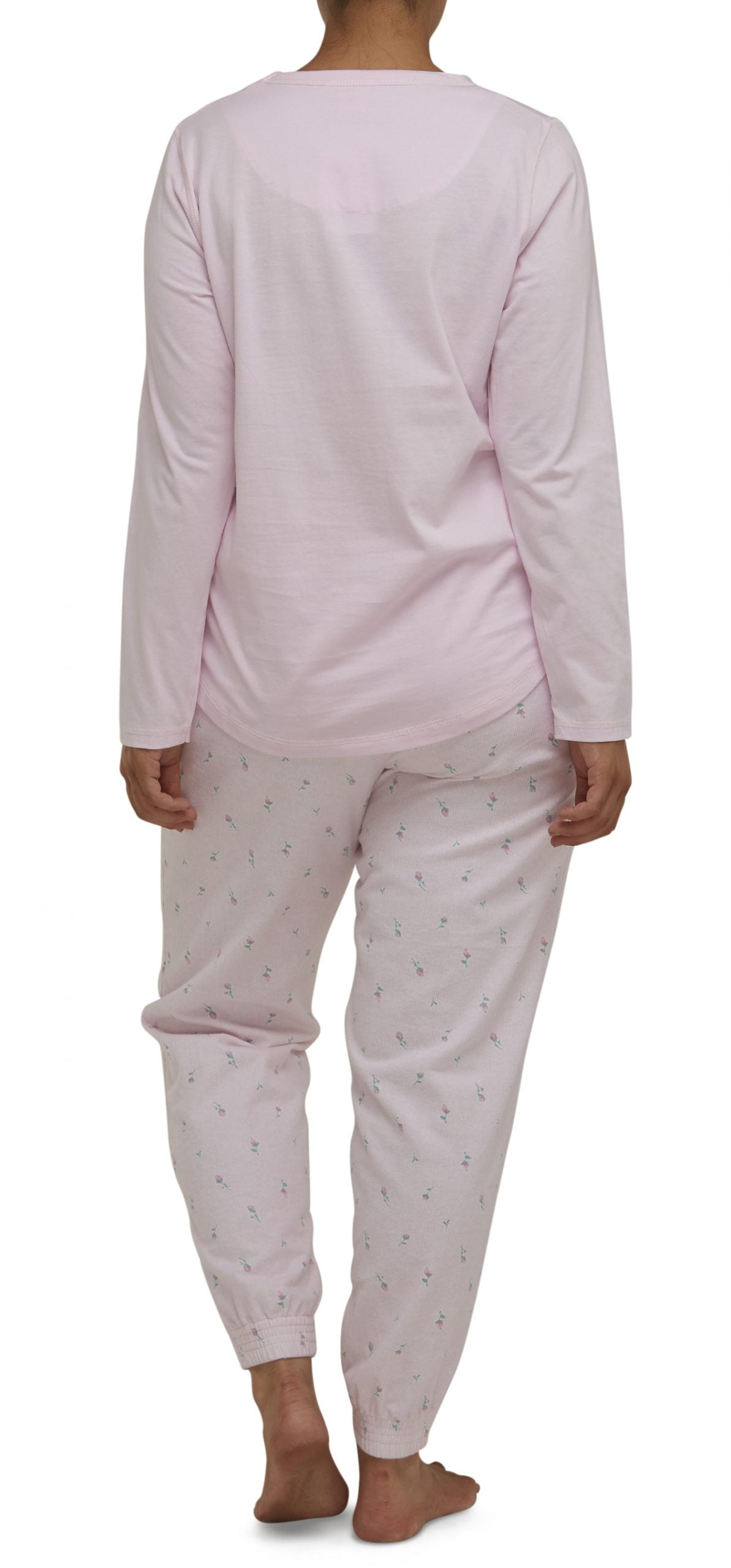 Schrank:  Ski Pyjama PJ Set Flannelette 'Rose Stripe'