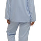 Schrank:  Sateen Long Length Pyjama Set 'Self Stripe Sateen'