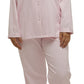 Schrank:  Sateen Long Length Pyjama Set 'Self Stripe Sateen'