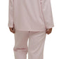 Schrank:  Sateen Long Length Pyjama Set 'Self Stripe Sateen'