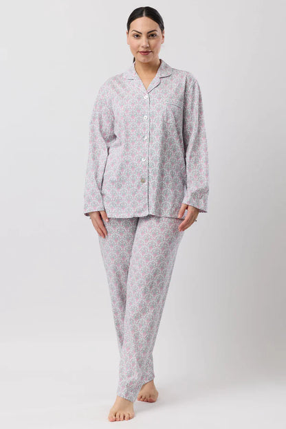 SCHRANK:  Oriental Collared Long Pant Pyjama