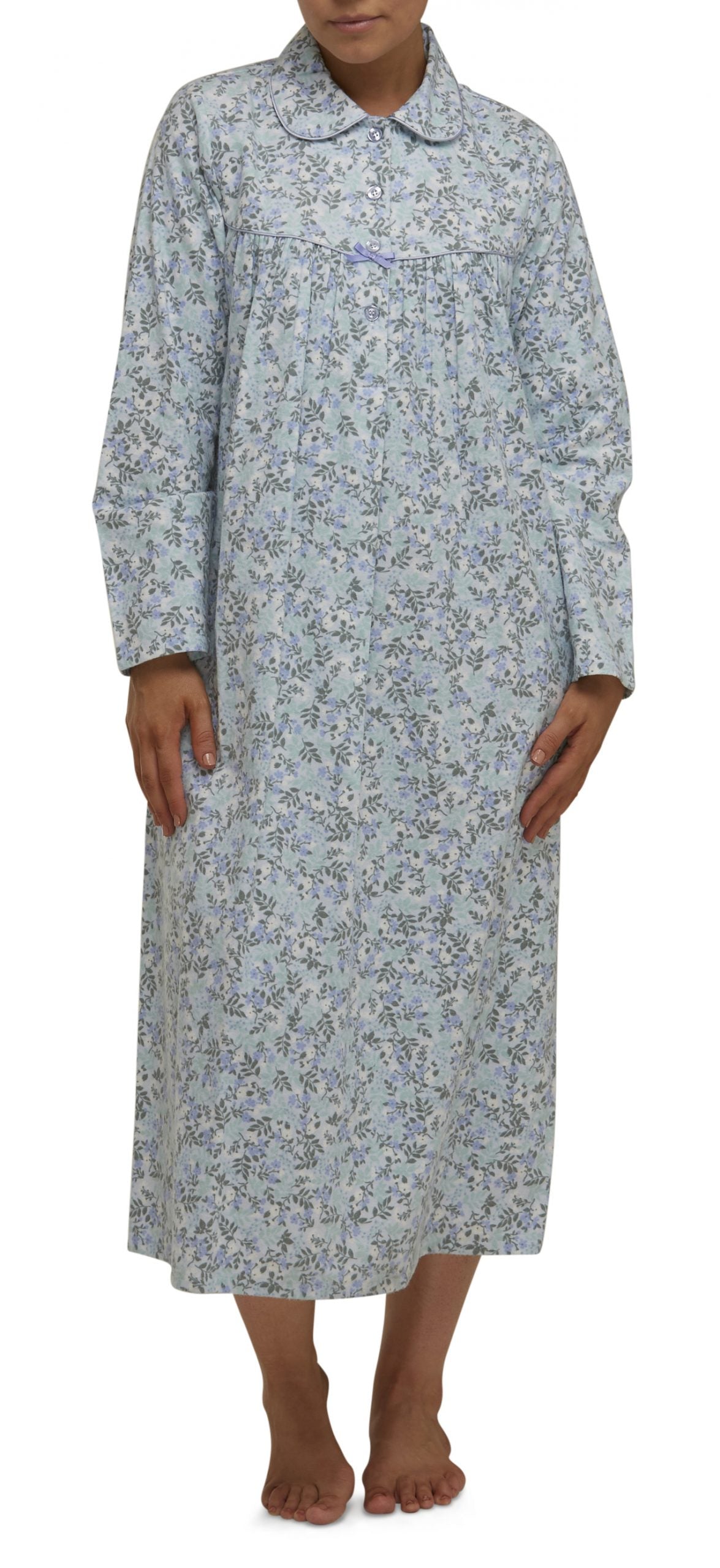 Schrank:  Flannelette Nightie Long Length 'Brooke'