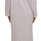 Schrank:  Ruffle Nightie Flannelette Long Length 'Rose Stripe'