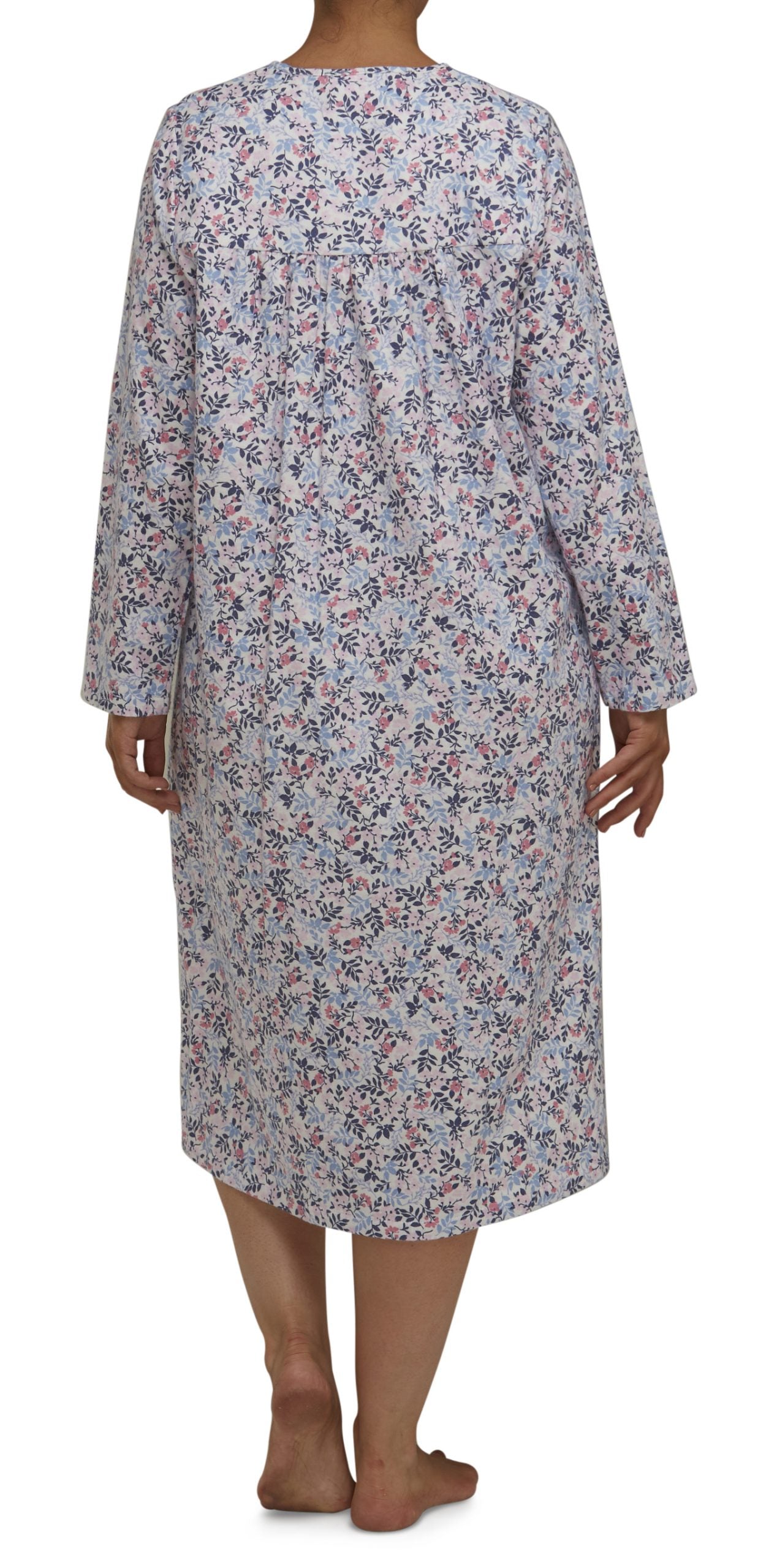 Schrank:  Flannelette Nightie Mid Length 'Brooke'