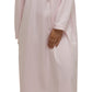 Schrank:  Collared Nightie Long Length 'Self Stripe Sateen'