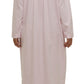 Schrank:  Collared Nightie Long Length 'Self Stripe Sateen'