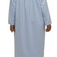 Schrank:  Pleated Nightie Mid Length 'Self Stripe Sateen'
