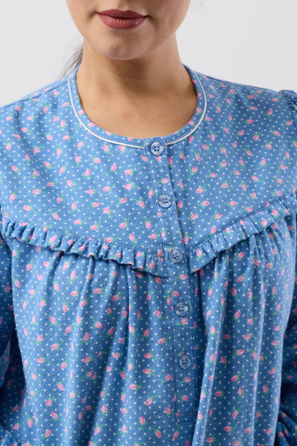 SCHRANK:  Rose Spot Mid Length Nightie