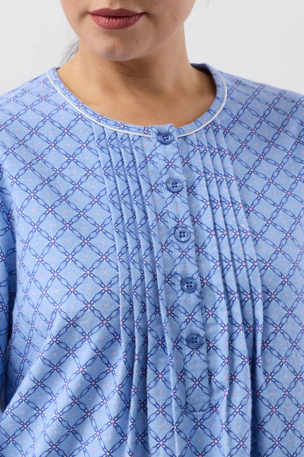 SCHRANK:  Lattice Mid Length Nightie