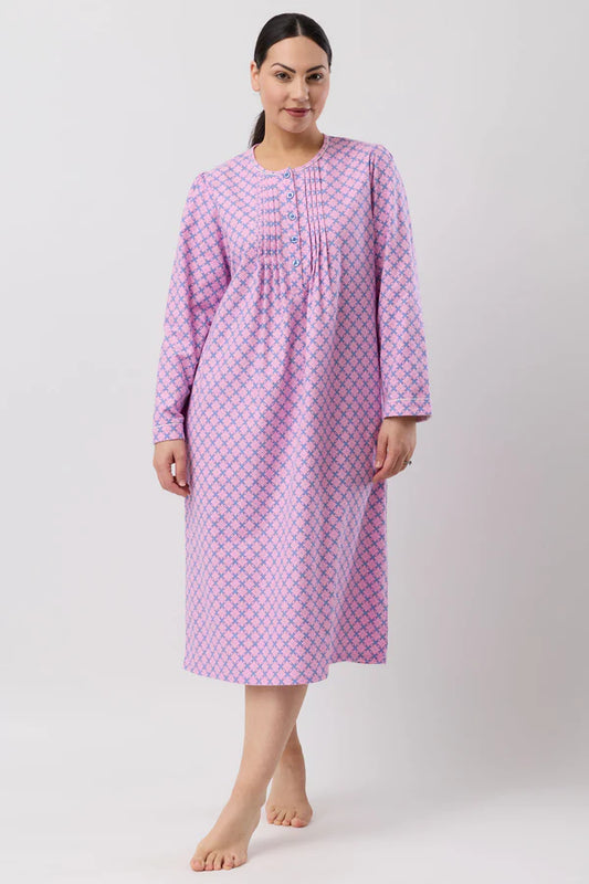 SCHRANK:  Lattice Mid Length Nightie