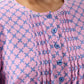 SCHRANK:  Lattice Mid Length Nightie