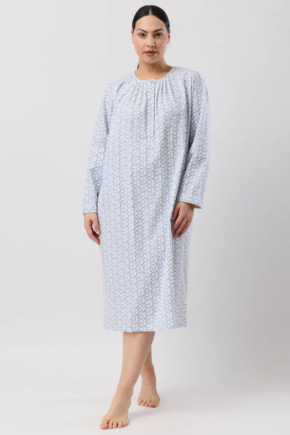 SCHRANK:  Tulip Stripe Mid Length Nightie