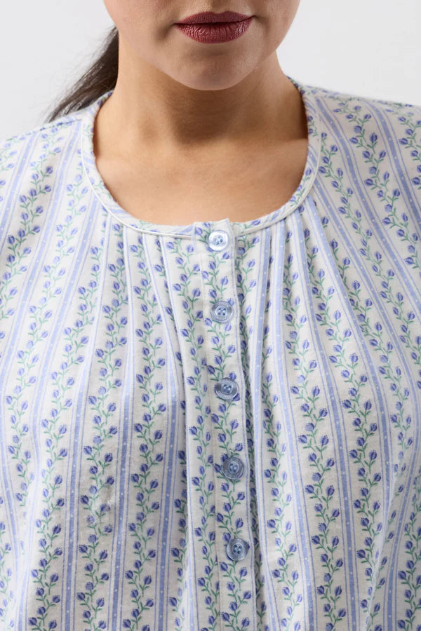 SCHRANK:  Tulip Stripe Mid Length Nightie
