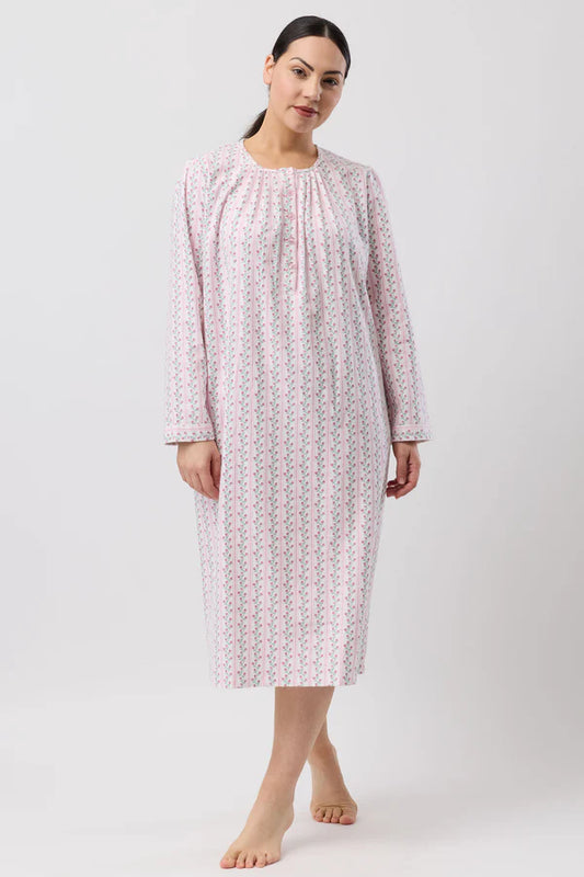 SCHRANK:  Tulip Stripe Mid Length Nightie