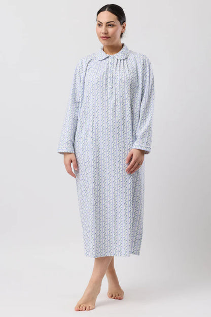 SCHRANK:  Tulip Stripe Collared Nightie