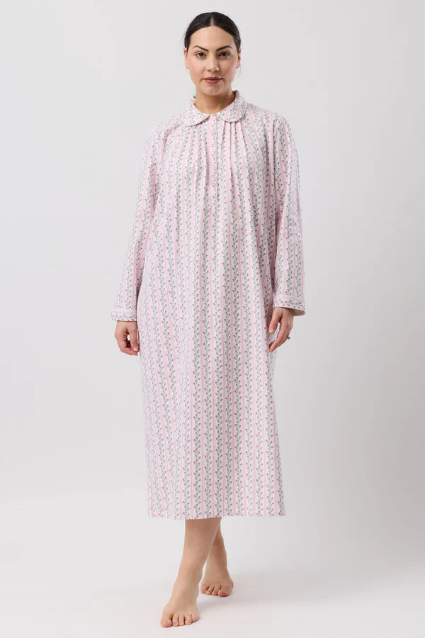 SCHRANK:  Tulip Stripe Collared Nightie
