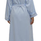 Schrank:  Sateen Mid Length Gown Robe 'Self Stripe Sateen'