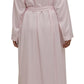 Schrank:  Sateen Mid Length Gown Robe 'Self Stripe Sateen'