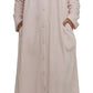 Schrank:  'Rose' Full Length Button Gown with Embroidery