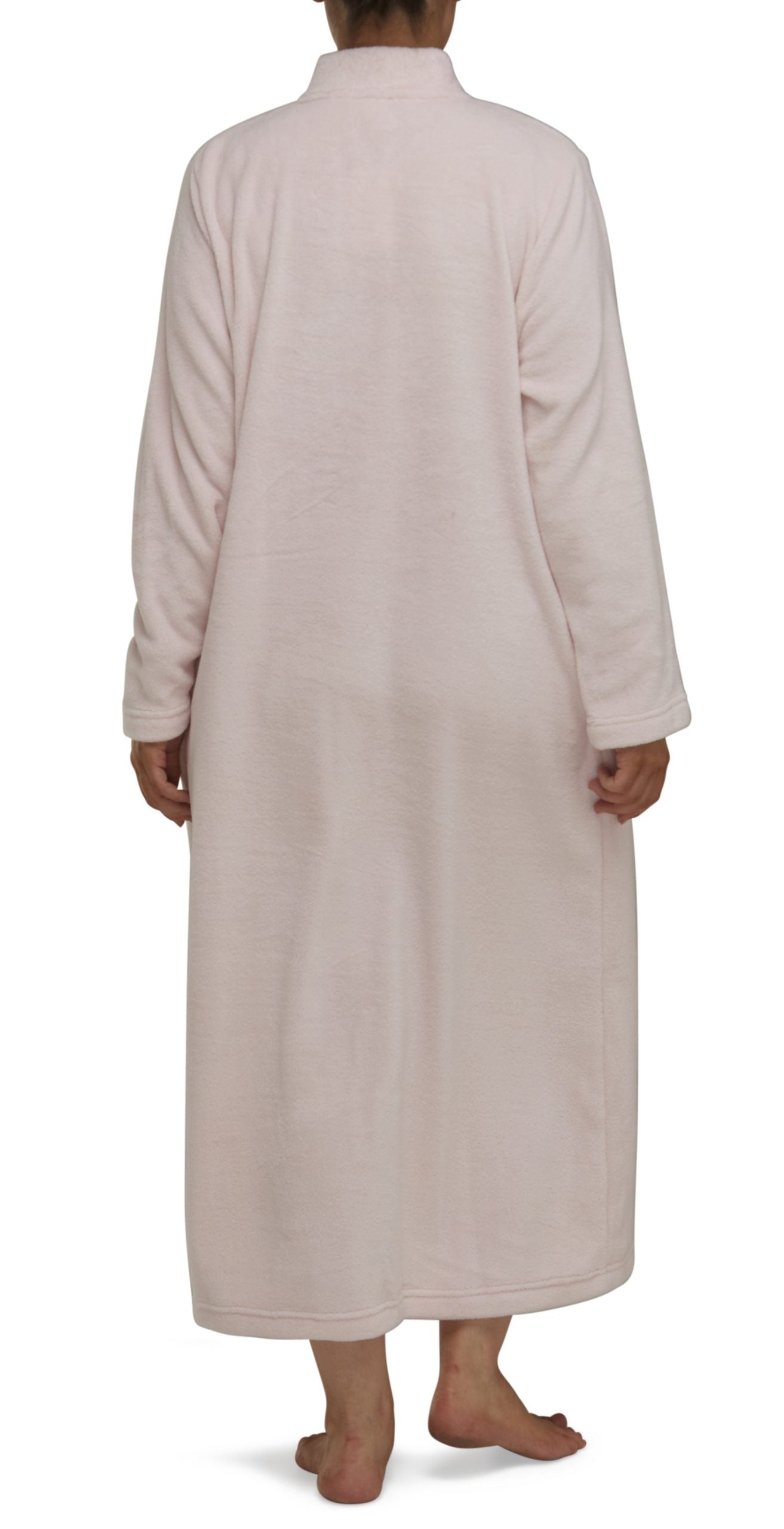 Schrank:  'Rose' Full Length Button Gown with Embroidery