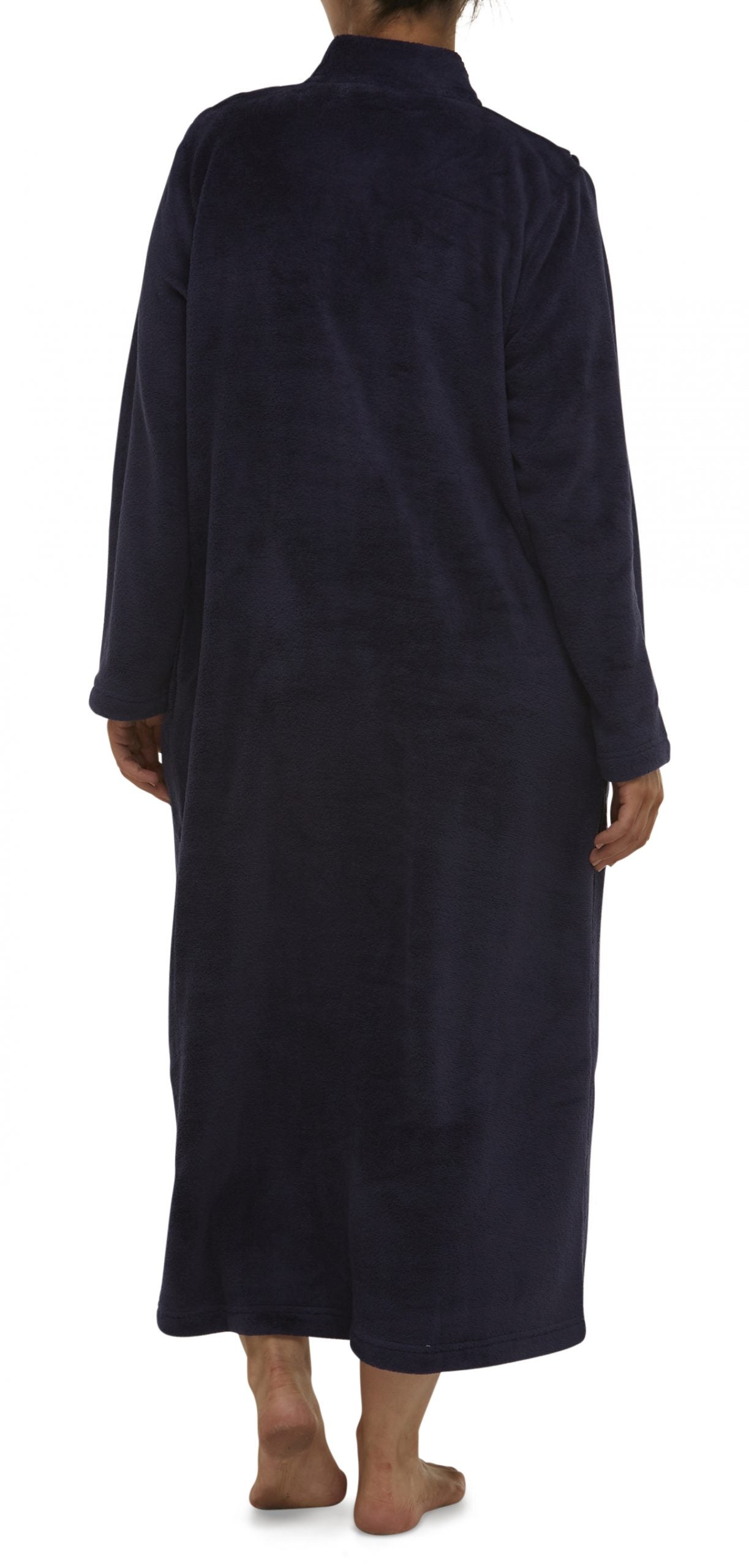 Schrank:  Embroidered Full Button Front Gown 'Jayne'