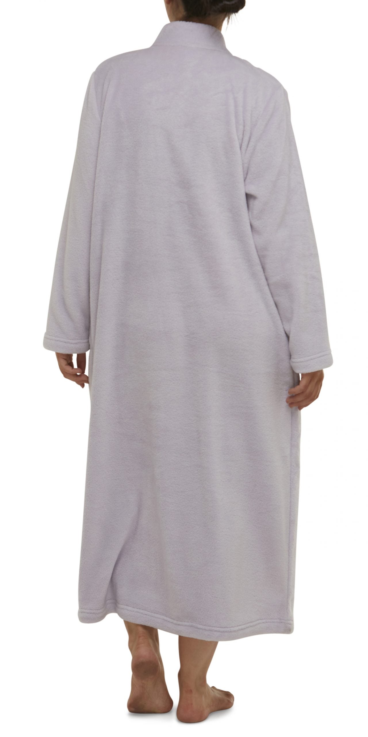 Schrank:  Embroidered Full Button Front Gown 'Jayne'