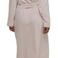 Schrank:  'Rose' Full Length Wrap Gown with Embroidery