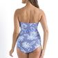 Jantzen: Fiji Twist Bandeau One Piece Bather NAVY Only