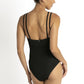 Sunseeker: Wave Cheeky Double Strap One Piece