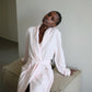 Pluto:  'Sylvie' Long Sleeve Long Wrap Dressing Gown