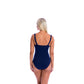 Togs: Navy Molded Underwire One Piece Bather