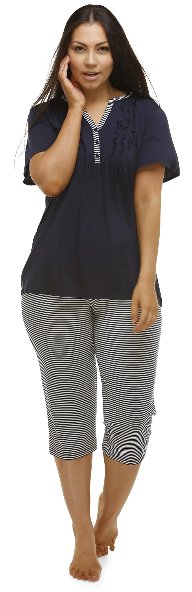 Yuu: 'The Hamptons' Pyjama Set Navy Y219