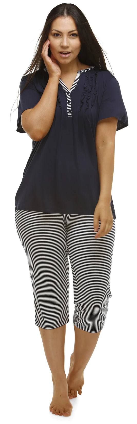 Yuu: 'The Hamptons' Pyjama Set Navy Y219