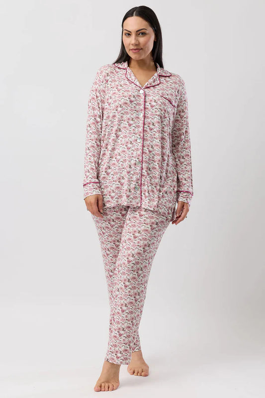 YUU:  Bloom Revere Print Long Pant Pyjama