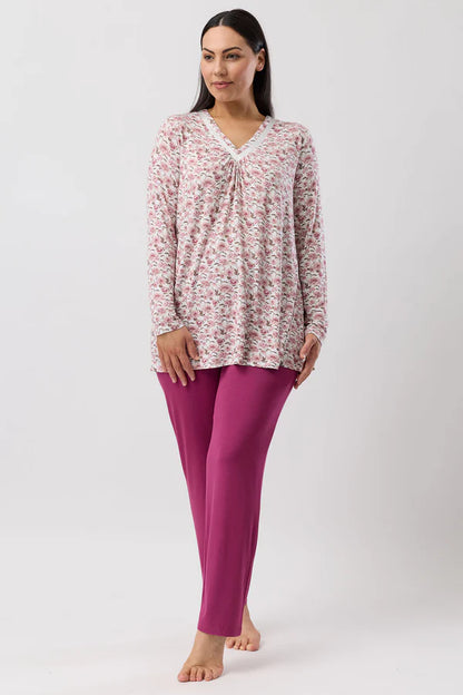 YUU:  Bloom Revere Print Long Pant Pyjama #2