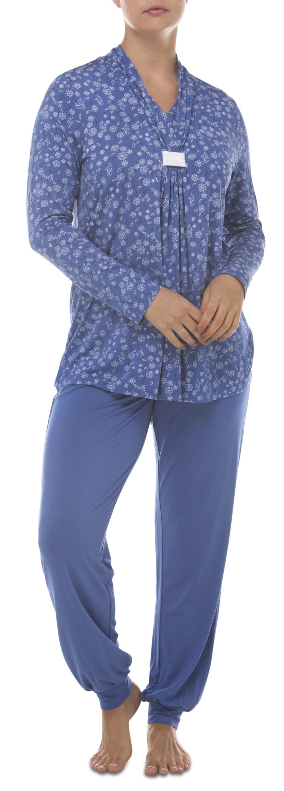 Yuu: Long Sleeve Long Pant Pyjamas. Denim