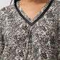YUU:   Leopard Long Sleeve Nightie