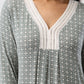 YUU:   Geo Long Sleeve Nightie